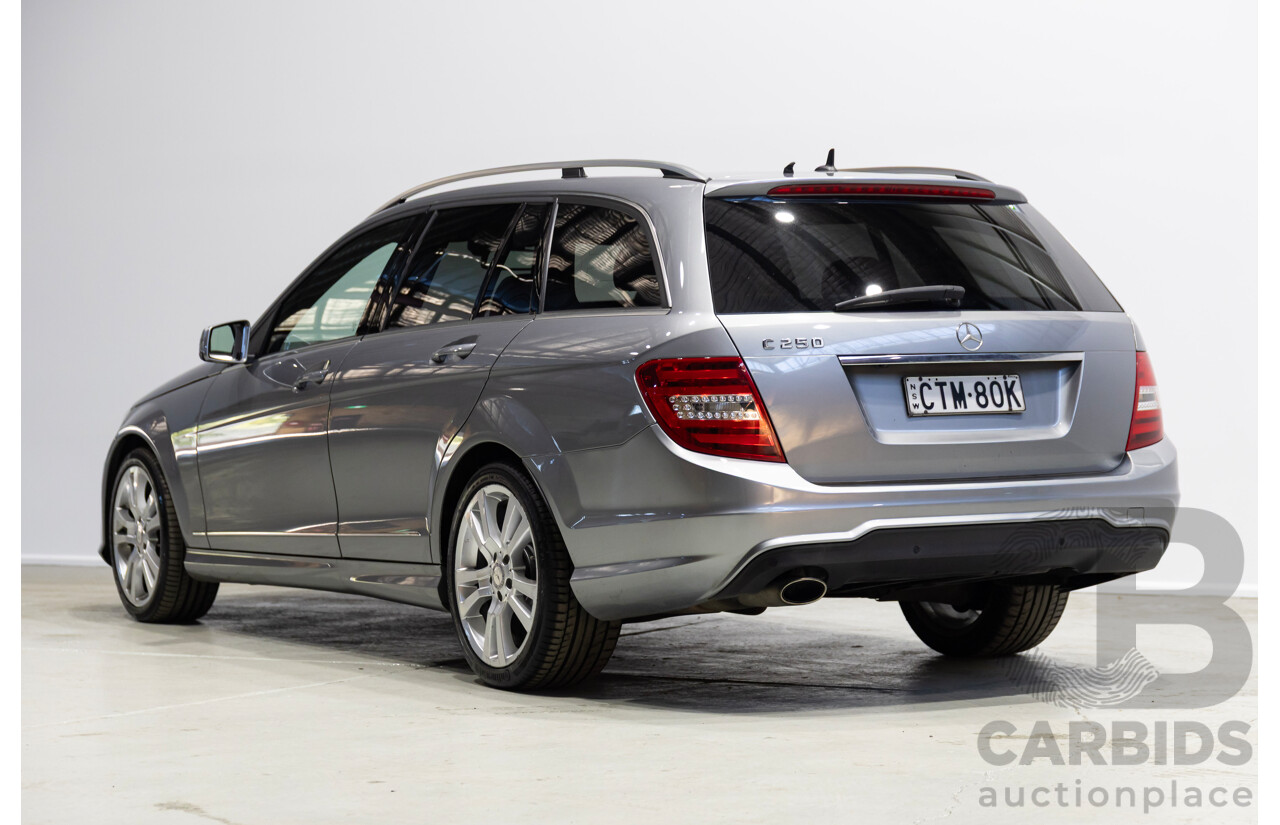 02/2014 Mercedes-Benz C250 Avantgarde W204 MY14 4d Wagon Silver Turbo 1.8L