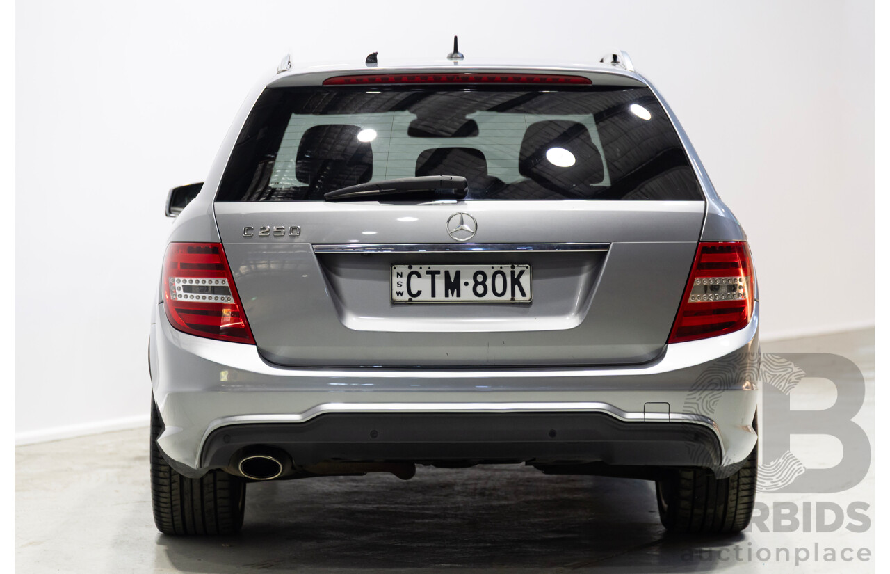 02/2014 Mercedes-Benz C250 Avantgarde W204 MY14 4d Wagon Silver Turbo 1.8L