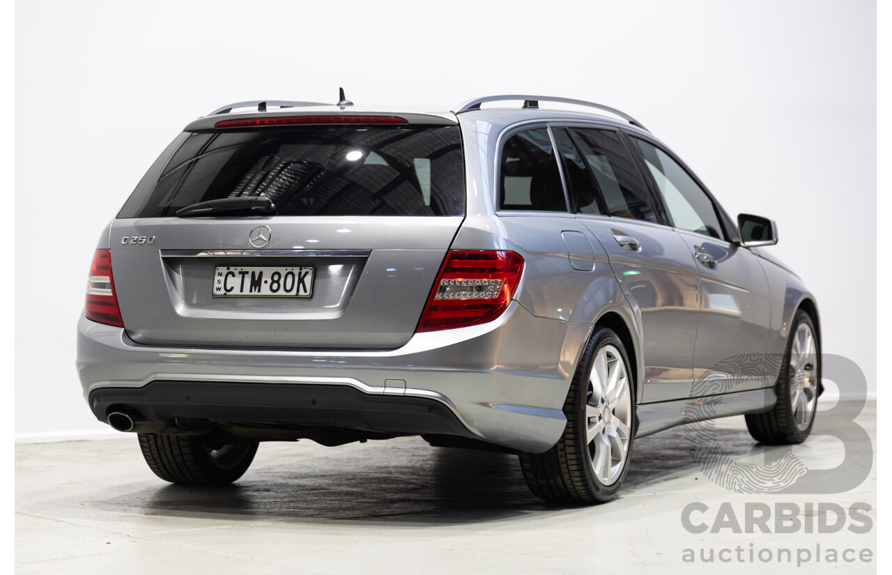 02/2014 Mercedes-Benz C250 Avantgarde W204 MY14 4d Wagon Silver Turbo 1.8L