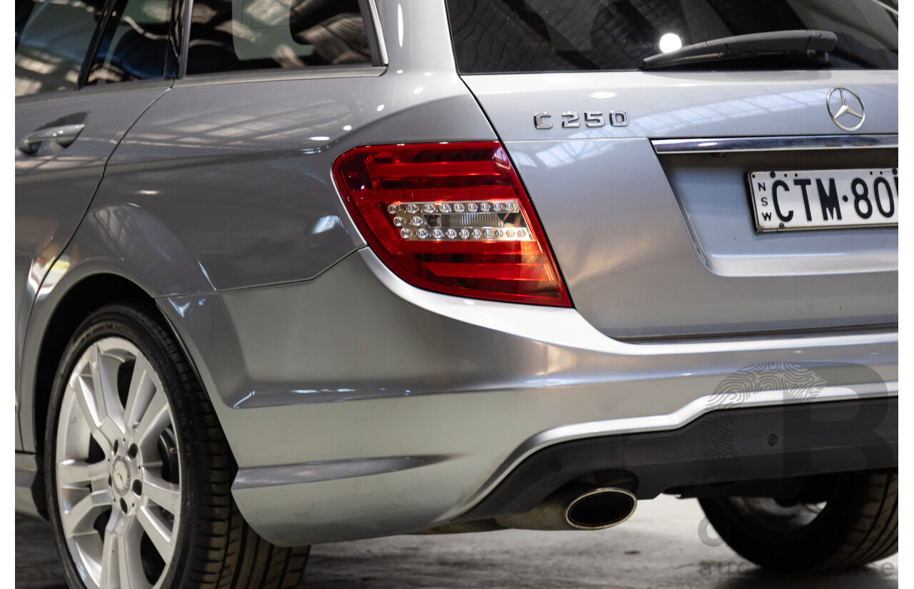 02/2014 Mercedes-Benz C250 Avantgarde W204 MY14 4d Wagon Silver Turbo 1.8L