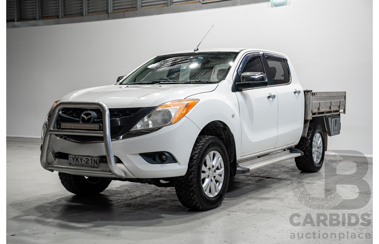 01/2012 Mazda Bt-50 GT (4x4) Dual Cab Utility White 3.2L