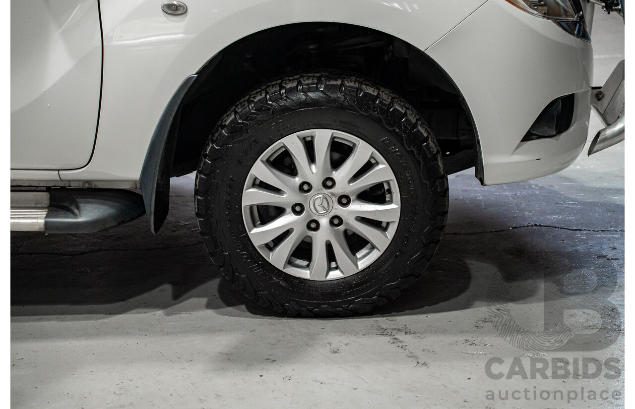 01/2012 Mazda Bt-50 GT (4x4) Dual Cab Utility White 3.2L