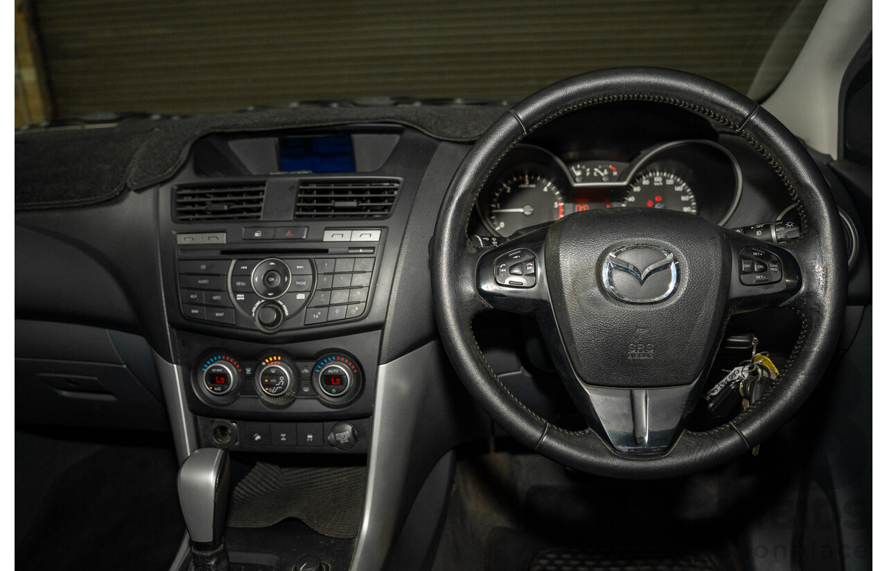 01/2012 Mazda Bt-50 GT (4x4) Dual Cab Utility White 3.2L