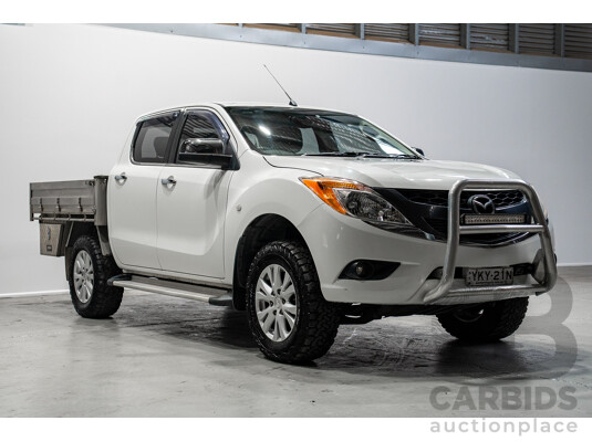 01/2012 Mazda Bt-50 GT (4x4) Dual Cab Utility White 3.2L
