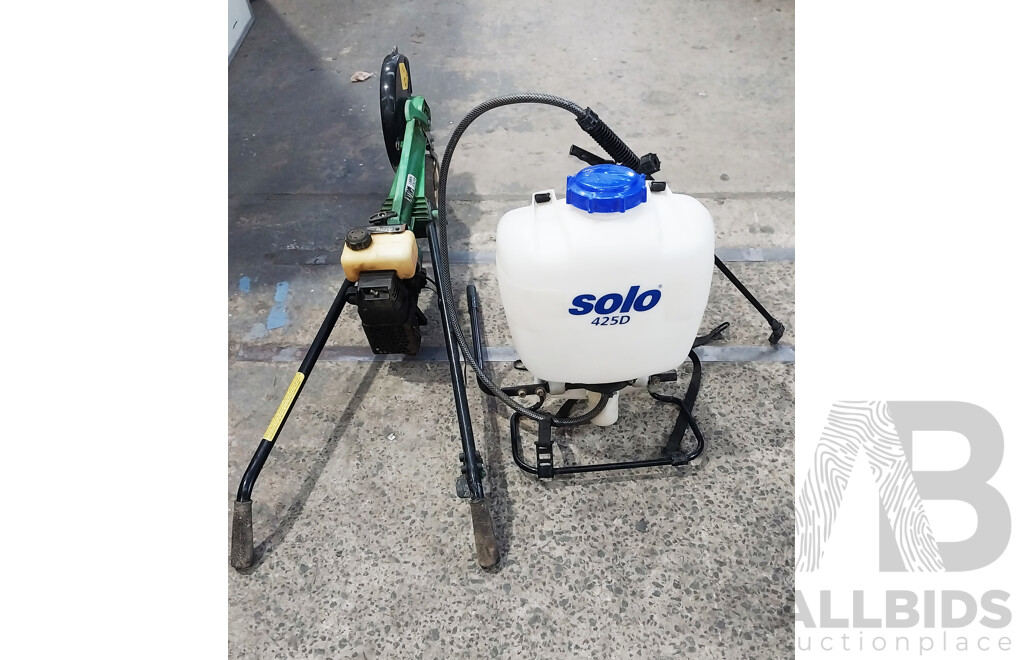 Atom 103 Edger & Solo 425d Backpack Sprayer