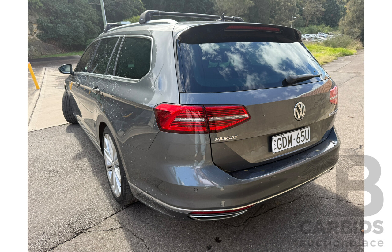 11/2015 Volkswagen Passat 140 TDI HIGHLINE FWD 3C MY16 4D Wagon Grey Turbo Diesel 2.0L