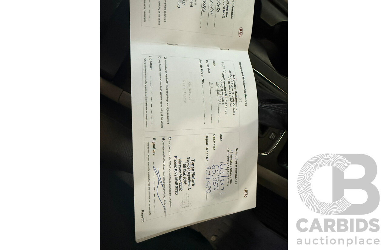 01/2017 Kia Carnival S (FWD) YP MY17 4d Wagon Silver 3.3L