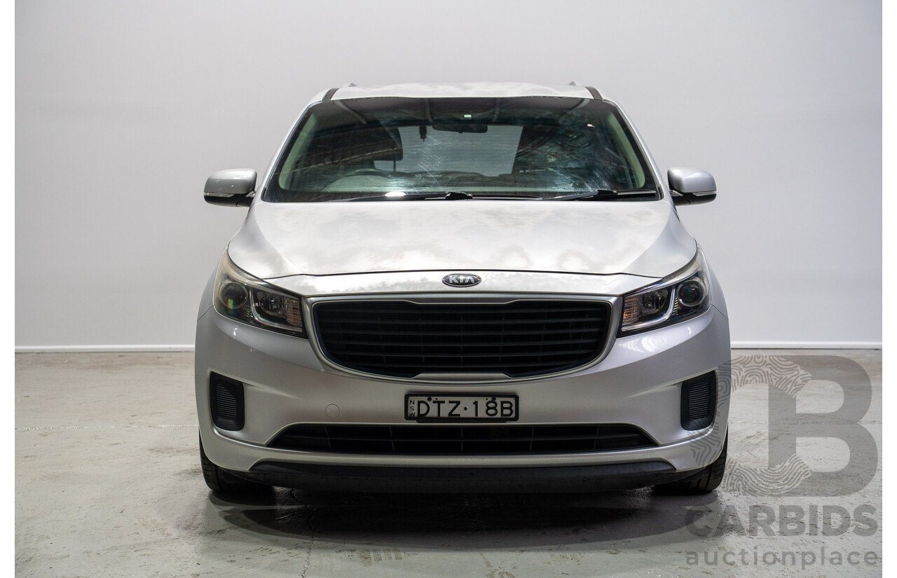 01/2017 Kia Carnival S (FWD) YP MY17 4d Wagon Silver 3.3L