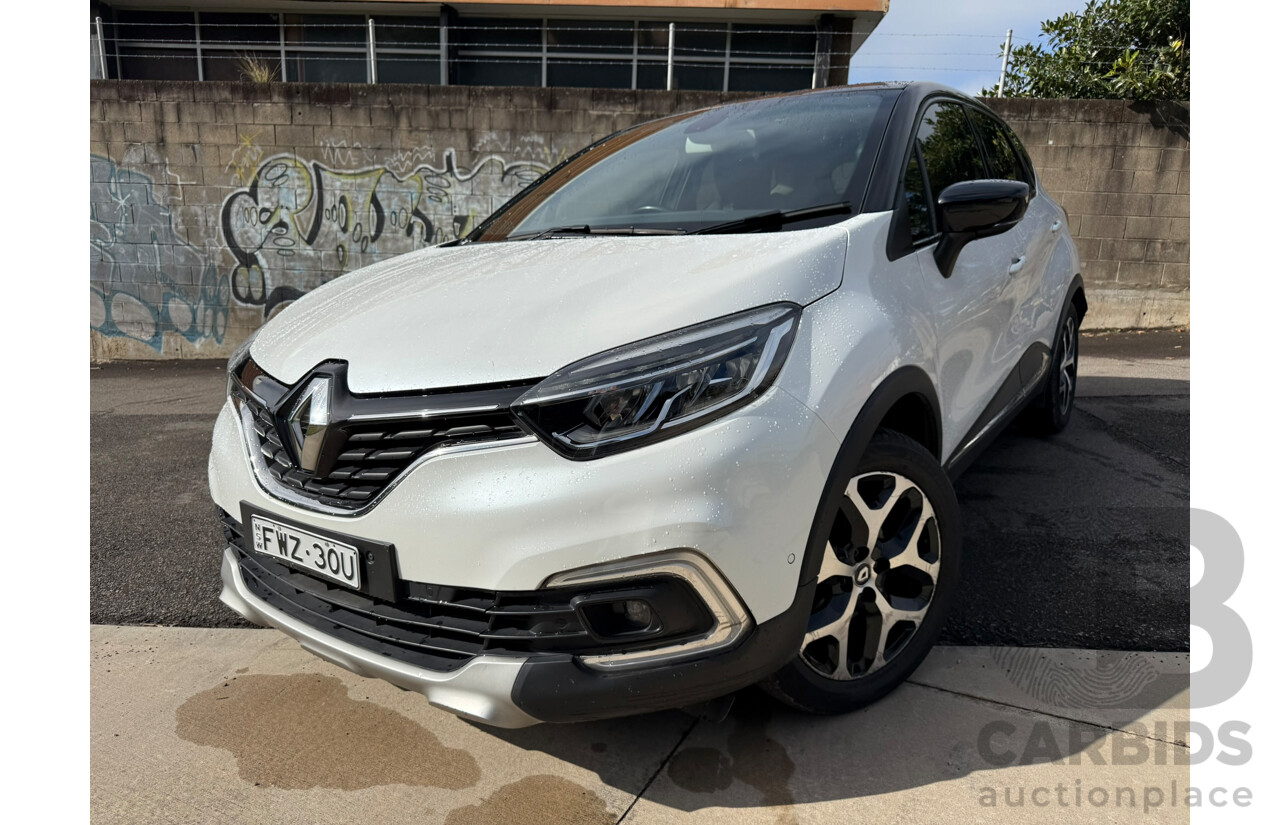 07/2018 Renault Captur INTENS FWD J87 MY18 4D Wagon White 1.2L