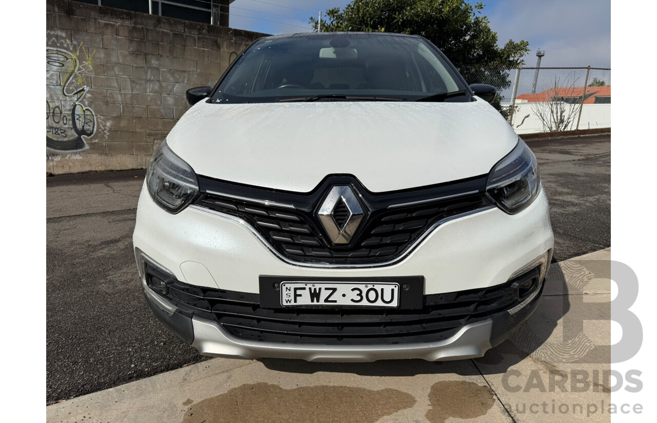 07/2018 Renault Captur INTENS FWD J87 MY18 4D Wagon White 1.2L