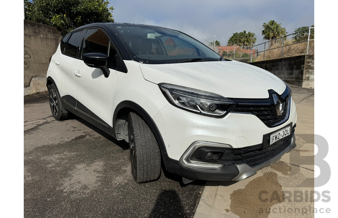 07/2018 Renault Captur INTENS FWD J87 MY18 4D Wagon White 1.2L