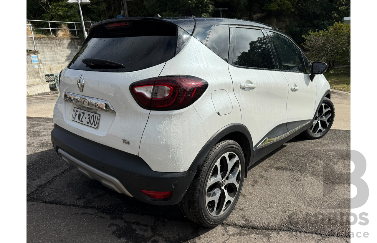 07/2018 Renault Captur INTENS FWD J87 MY18 4D Wagon White 1.2L