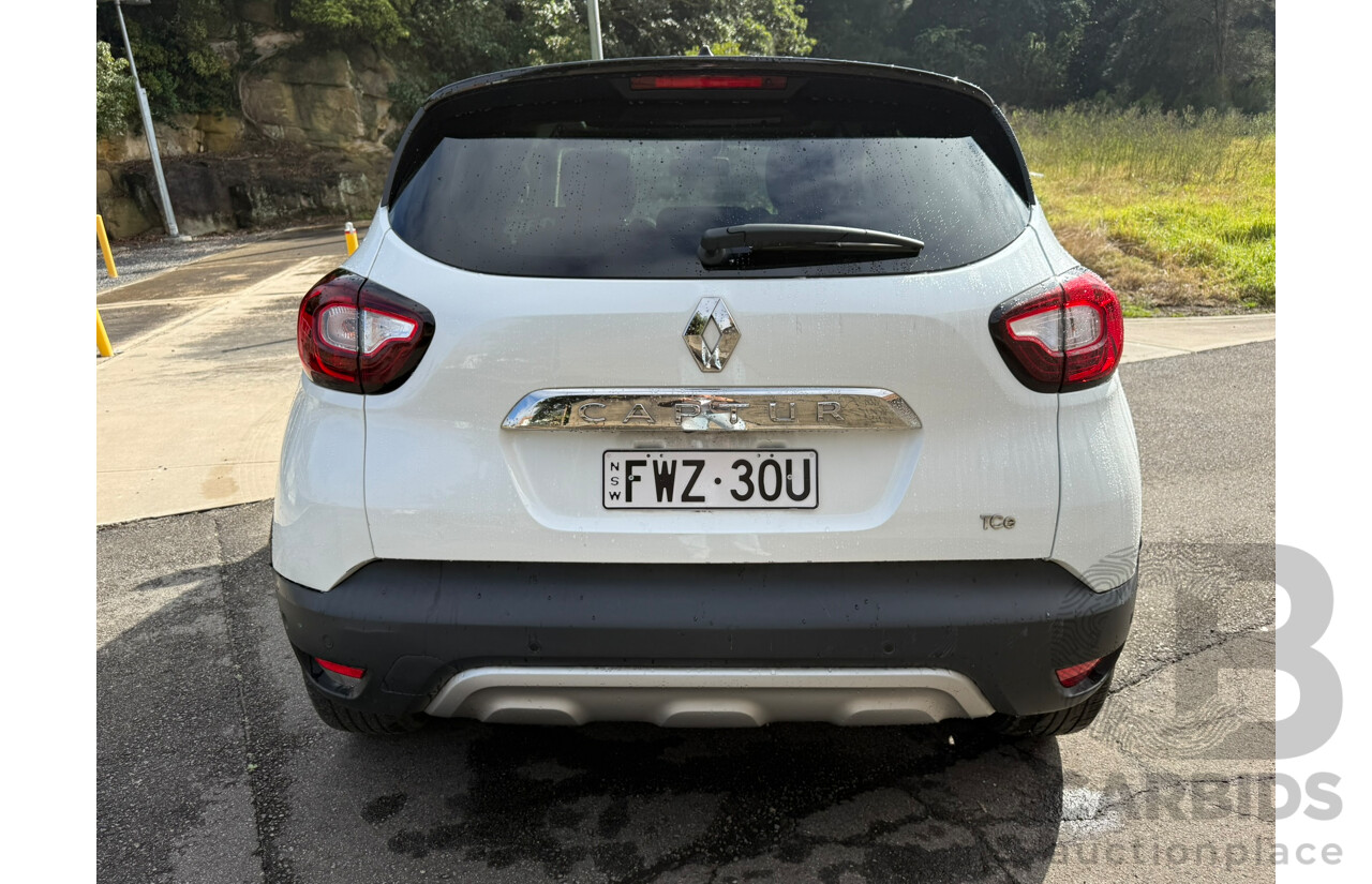 07/2018 Renault Captur INTENS FWD J87 MY18 4D Wagon White 1.2L