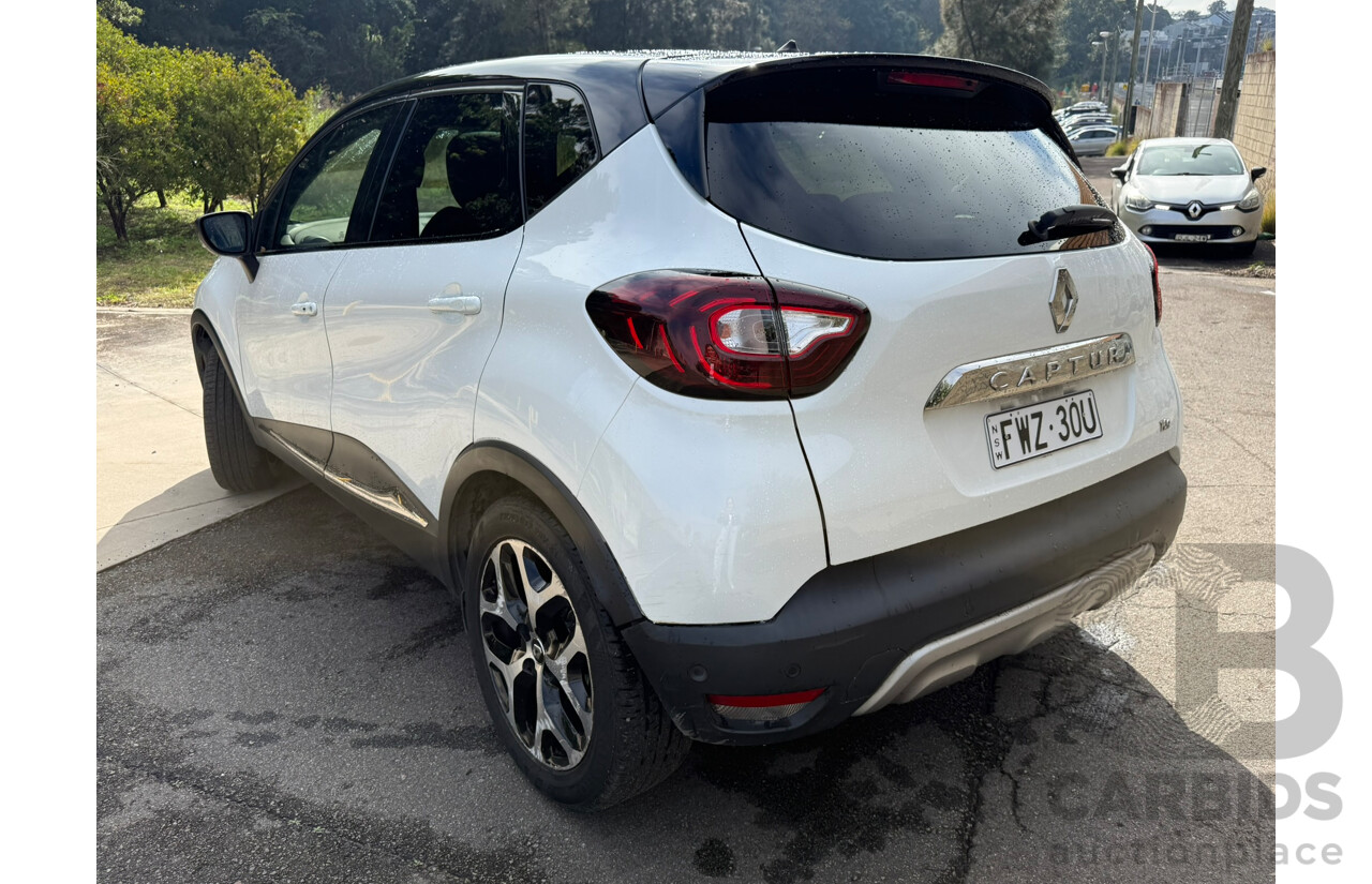 07/2018 Renault Captur INTENS FWD J87 MY18 4D Wagon White 1.2L