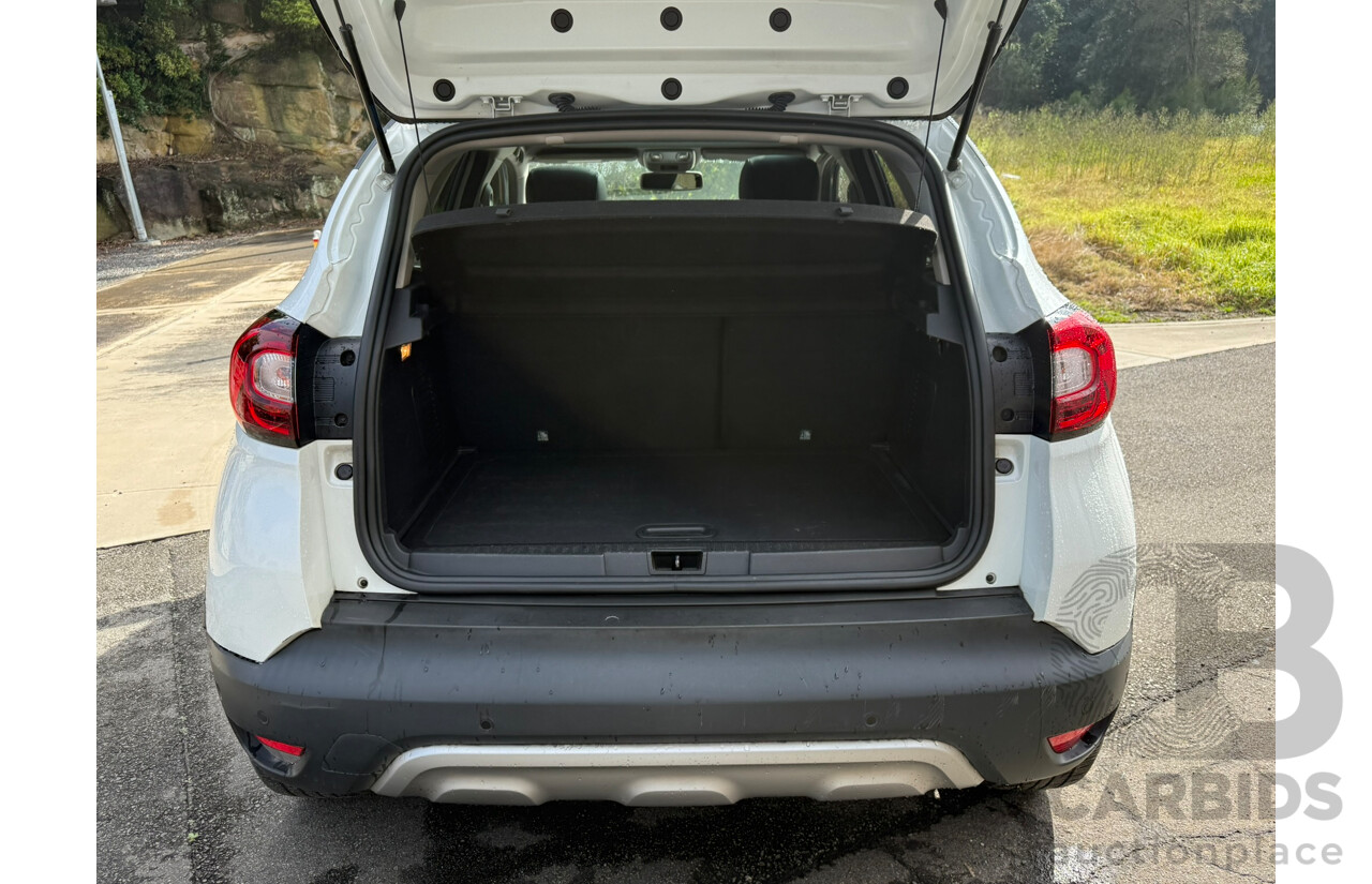 07/2018 Renault Captur INTENS FWD J87 MY18 4D Wagon White 1.2L