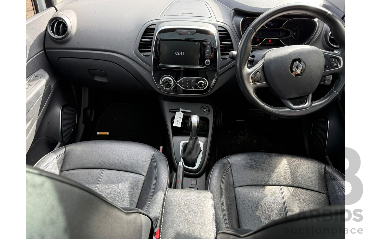 07/2018 Renault Captur INTENS FWD J87 MY18 4D Wagon White 1.2L