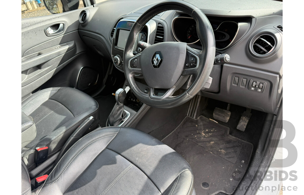 07/2018 Renault Captur INTENS FWD J87 MY18 4D Wagon White 1.2L