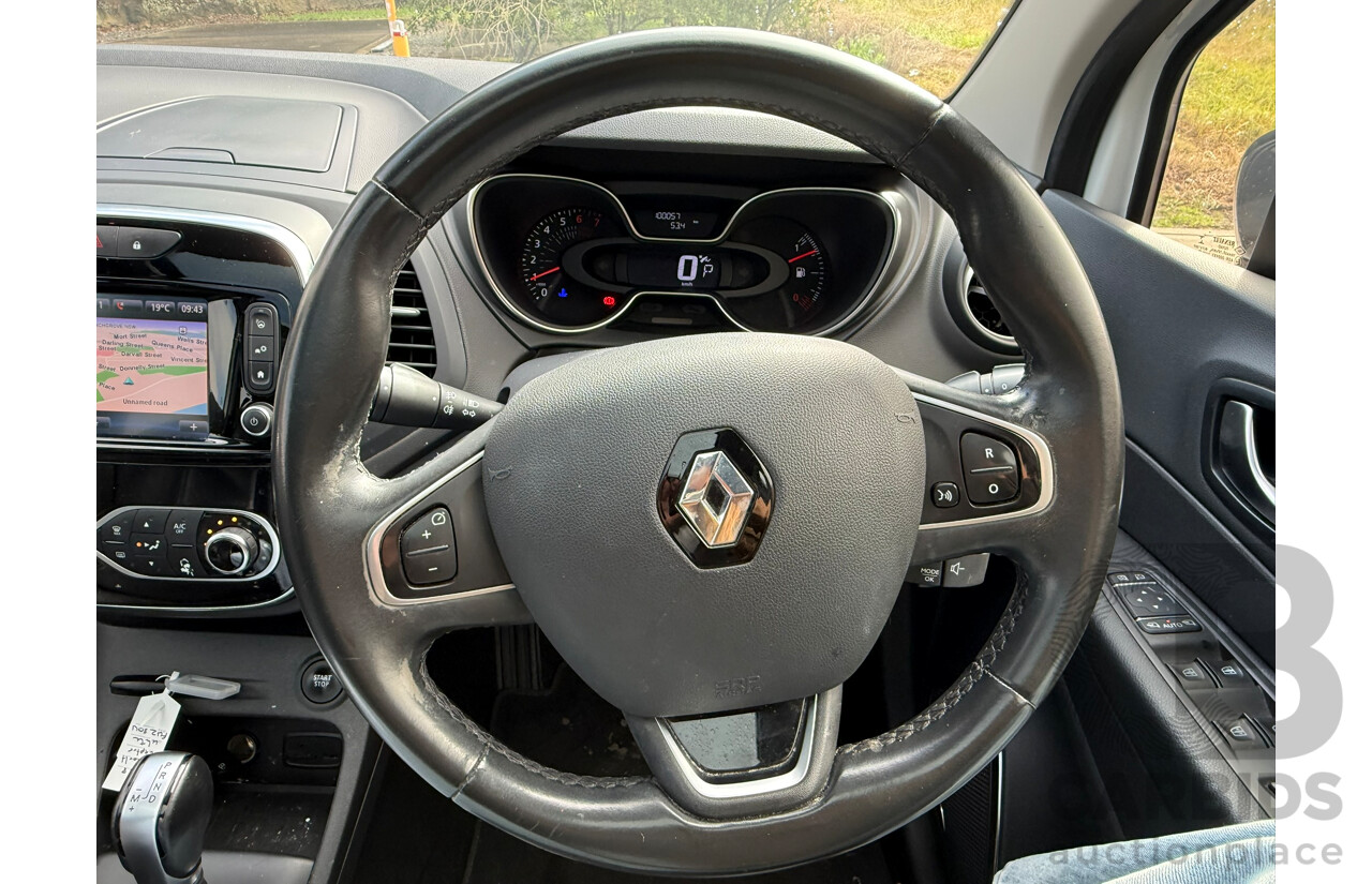 07/2018 Renault Captur INTENS FWD J87 MY18 4D Wagon White 1.2L