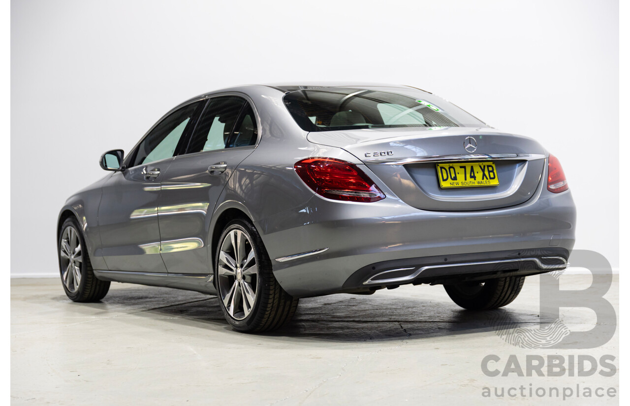 10/2014 Mercedes-Benz C200 205 4d Sedan Silver Turbo 2.0L