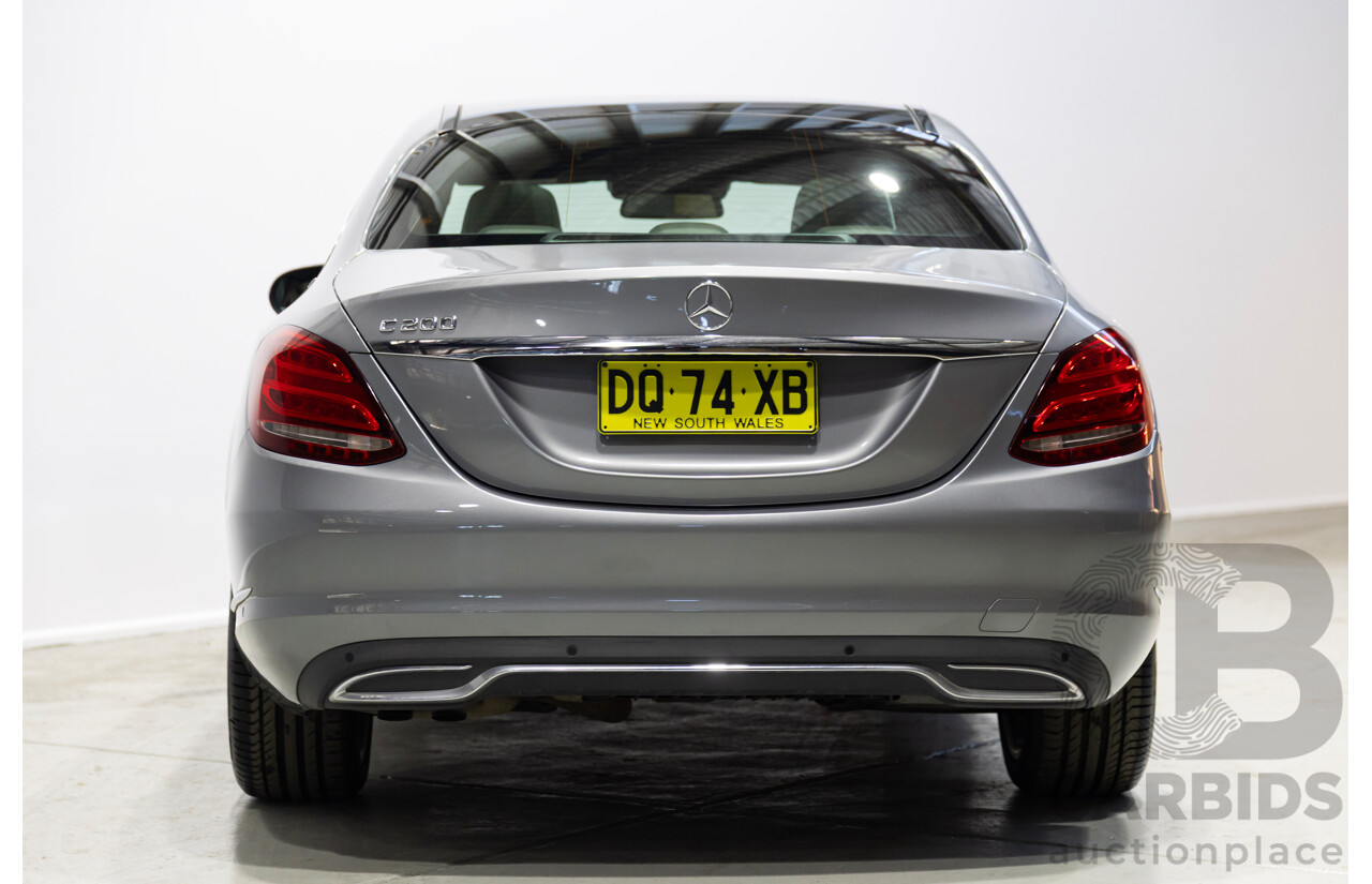 10/2014 Mercedes-Benz C200 205 4d Sedan Silver Turbo 2.0L