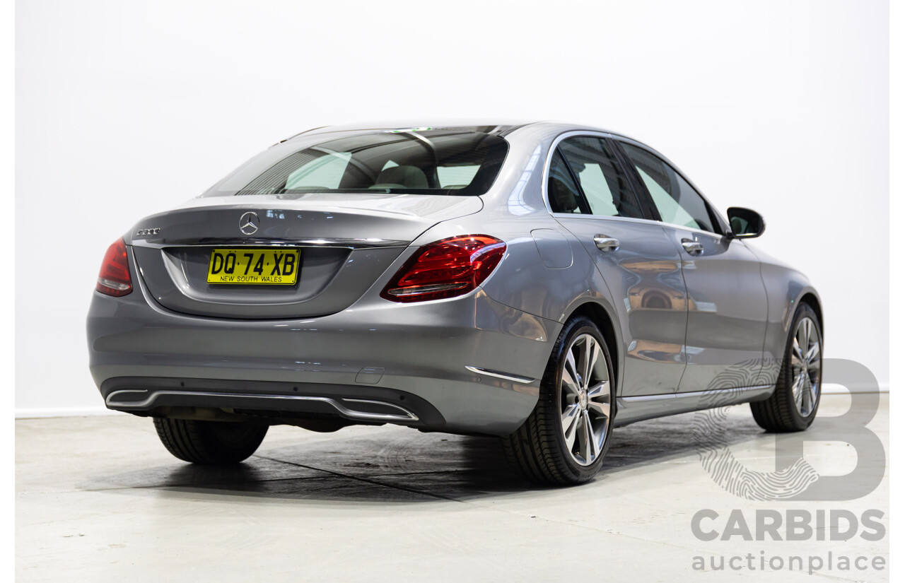 10/2014 Mercedes-Benz C200 205 4d Sedan Silver Turbo 2.0L