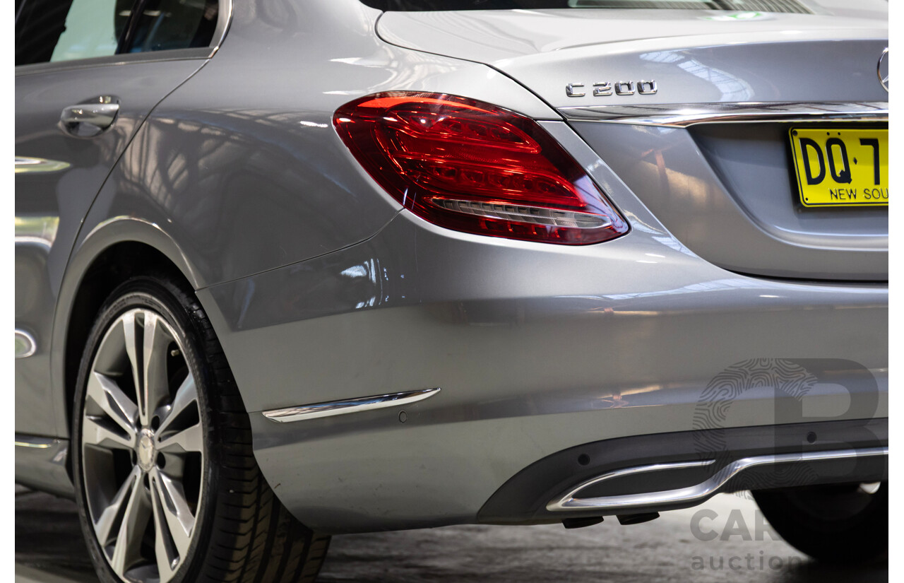 10/2014 Mercedes-Benz C200 205 4d Sedan Silver Turbo 2.0L
