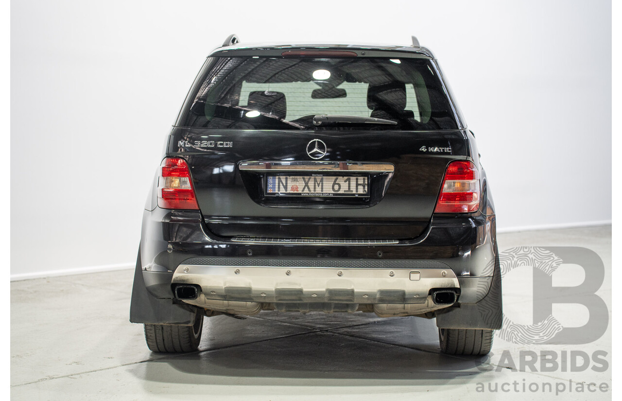 10/2006 Mercedes-Benz ML320CDI (4x4) W164 4d Wagon Black Turbo Diesel 3.0L