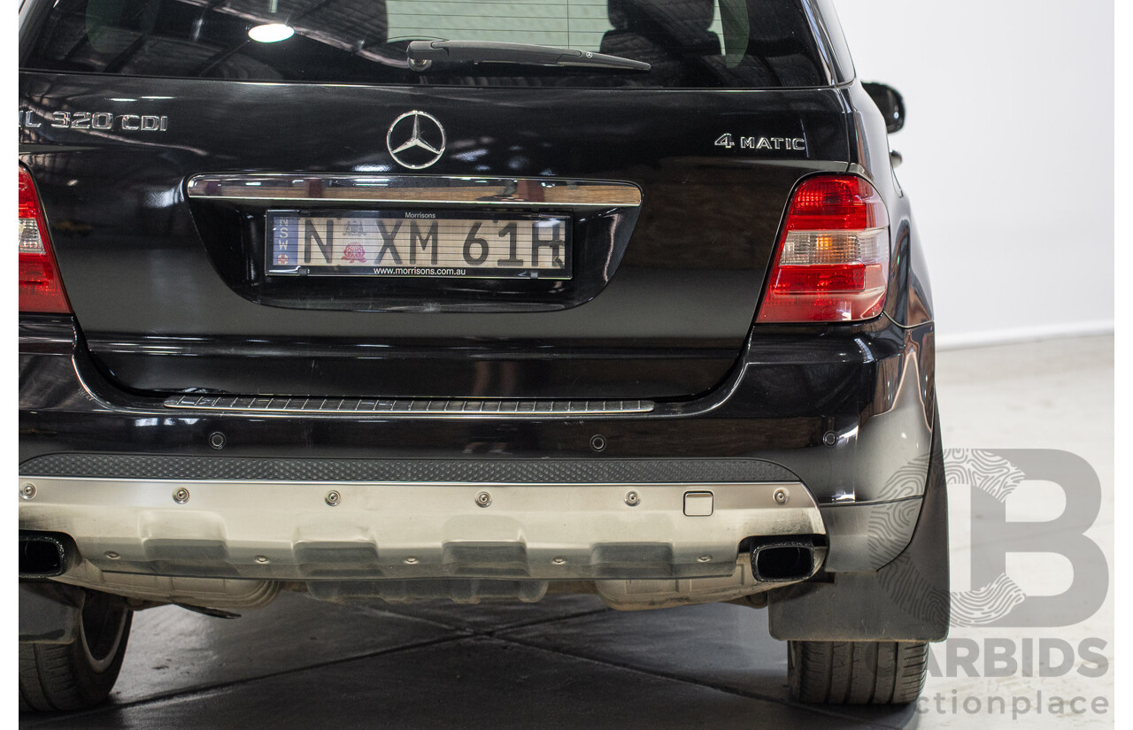 10/2006 Mercedes-Benz ML320CDI (4x4) W164 4d Wagon Black Turbo Diesel 3.0L
