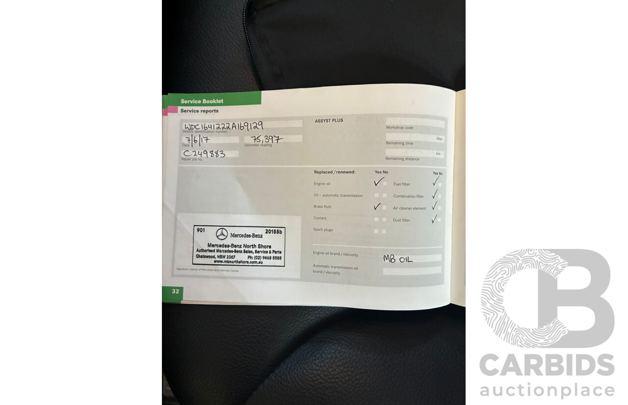 10/2006 Mercedes-Benz ML320CDI (4x4) W164 4d Wagon Black Turbo Diesel 3.0L