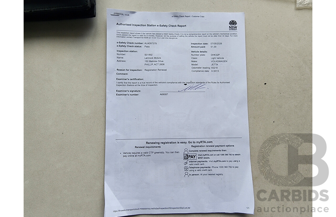 09/2013 Volkswagen Jetta 118 TSI 1KM MY13.5 4d Sedan Silver 1.4L