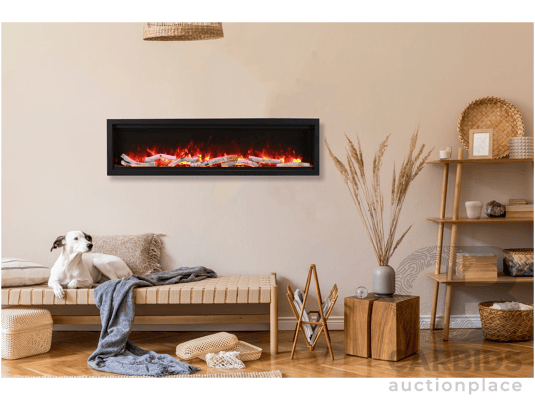 Amantii SYM-50 Bespoke Electric Fireplace ( SYM-50) (128W X 40H X 14D Cm)