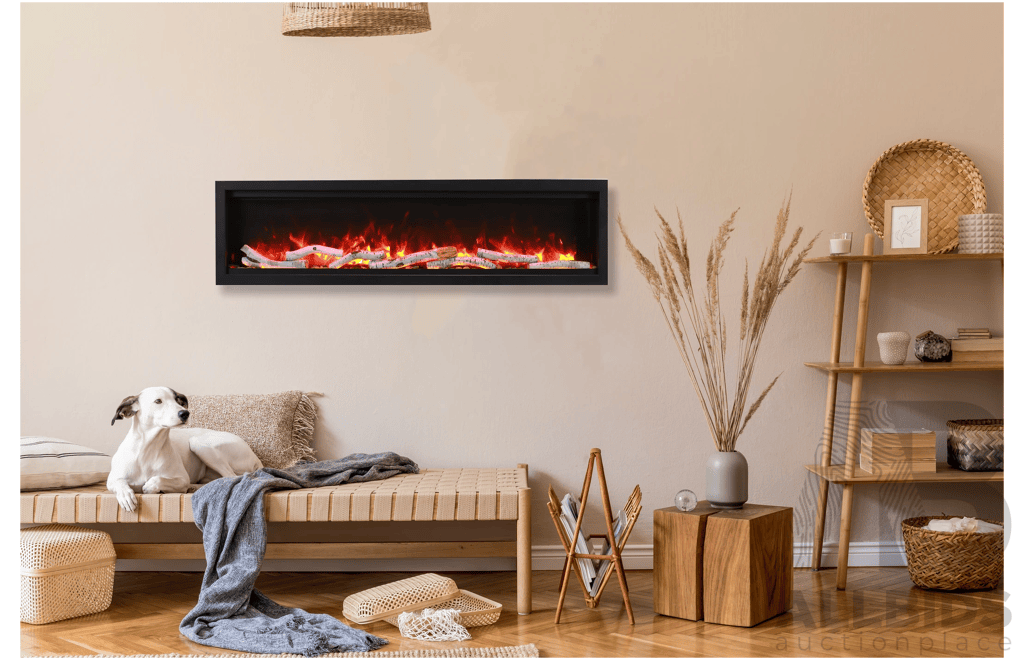 Amantii SYM-50 Bespoke Electric Fireplace ( SYM-50) (128W X 40H X 14D Cm)