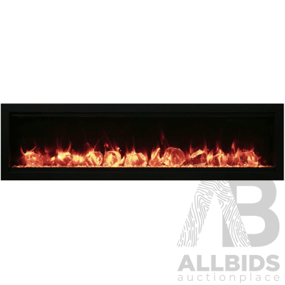 Amantii SYM-50 Bespoke Electric Fireplace ( SYM-50) (128W X 40H X 14D Cm)