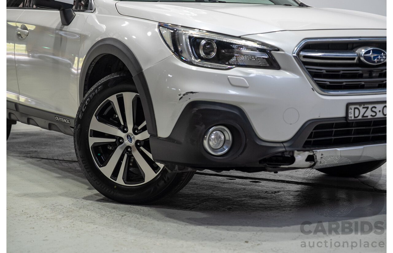 10/2018 Subaru Outback 2.5i Premium (AWD) MY18 4d Wagon White 2.5L