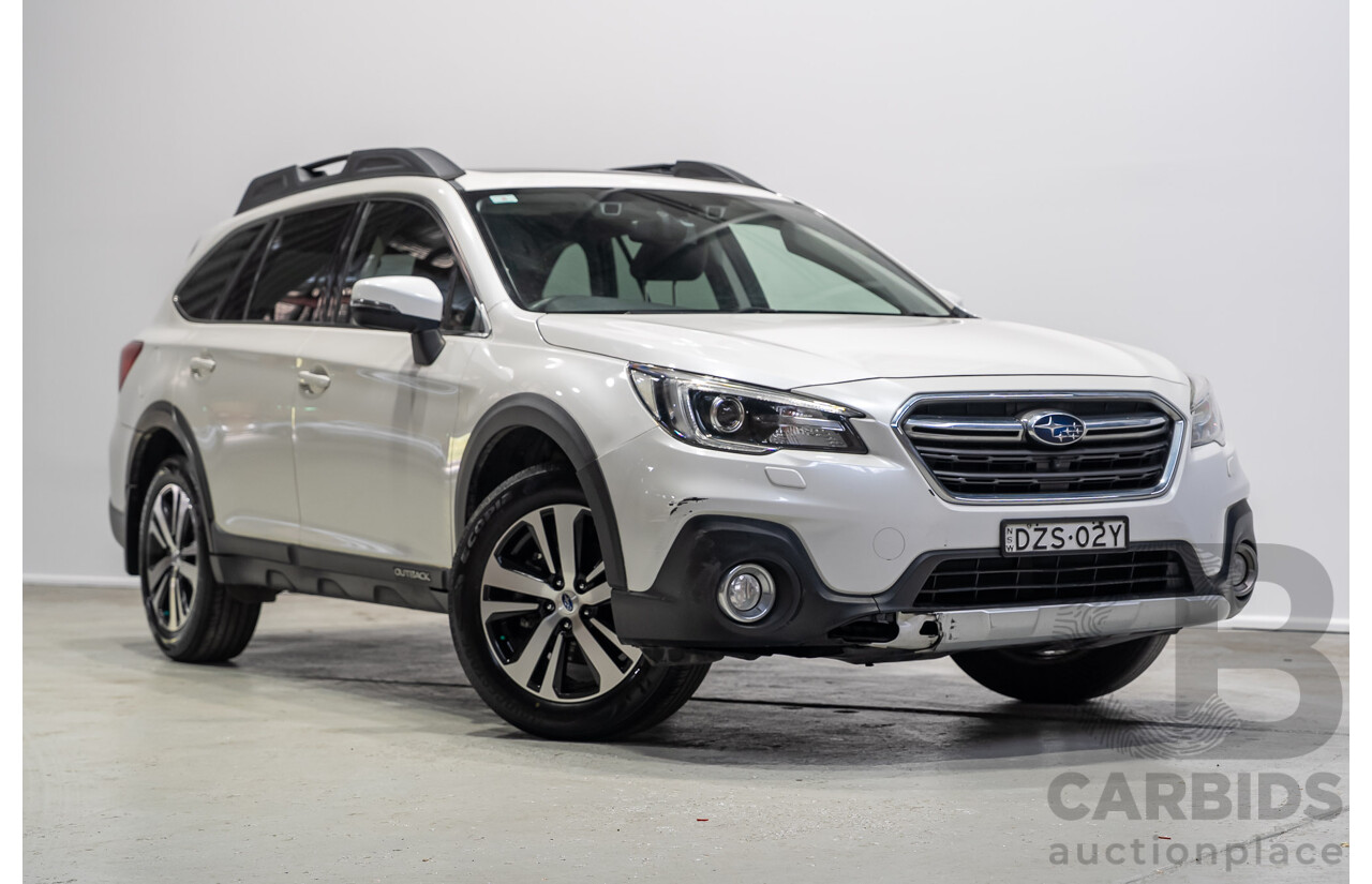 10/2018 Subaru Outback 2.5i Premium (AWD) MY18 4d Wagon White 2.5L