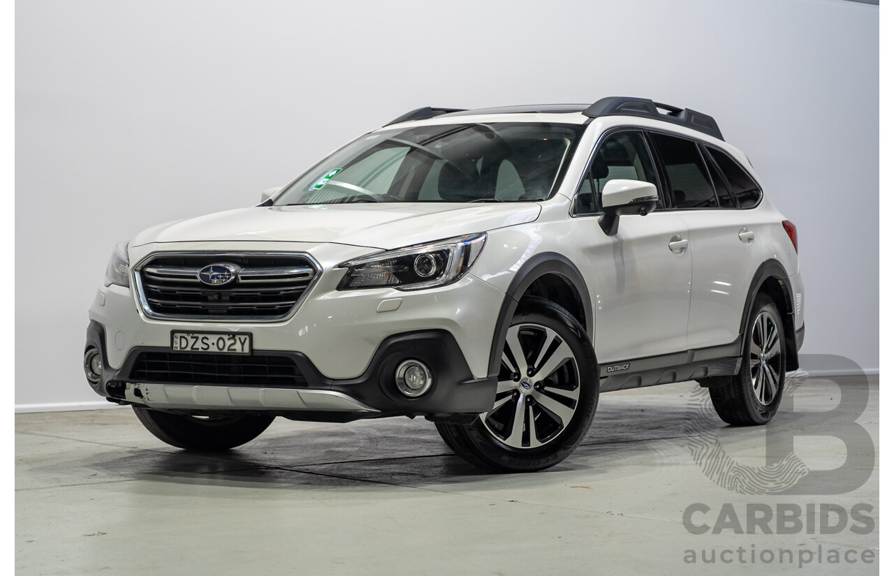 10/2018 Subaru Outback 2.5i Premium (AWD) MY18 4d Wagon White 2.5L