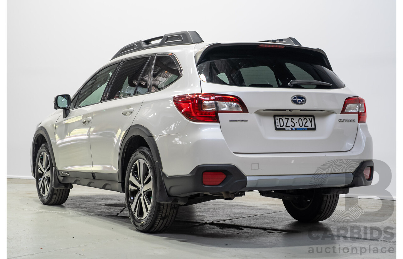 10/2018 Subaru Outback 2.5i Premium (AWD) MY18 4d Wagon White 2.5L