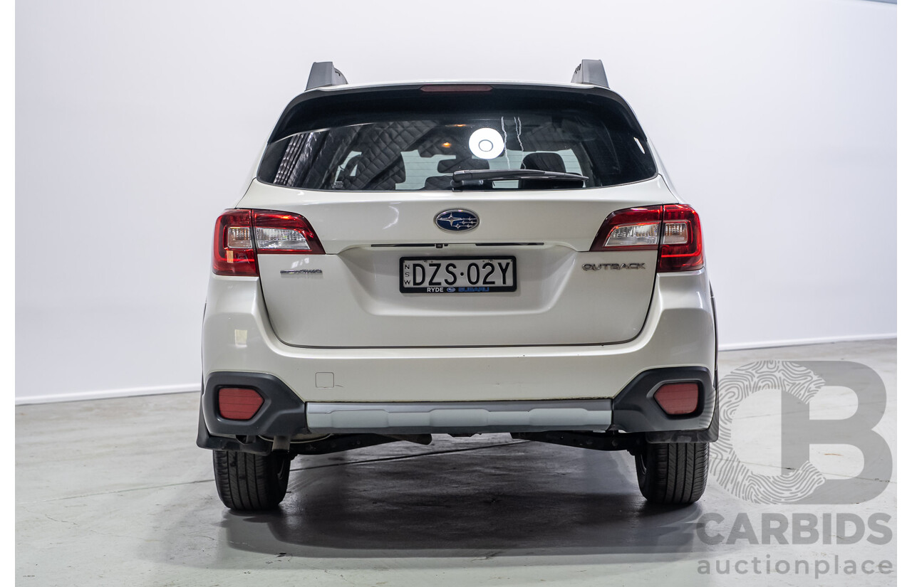 10/2018 Subaru Outback 2.5i Premium (AWD) MY18 4d Wagon White 2.5L