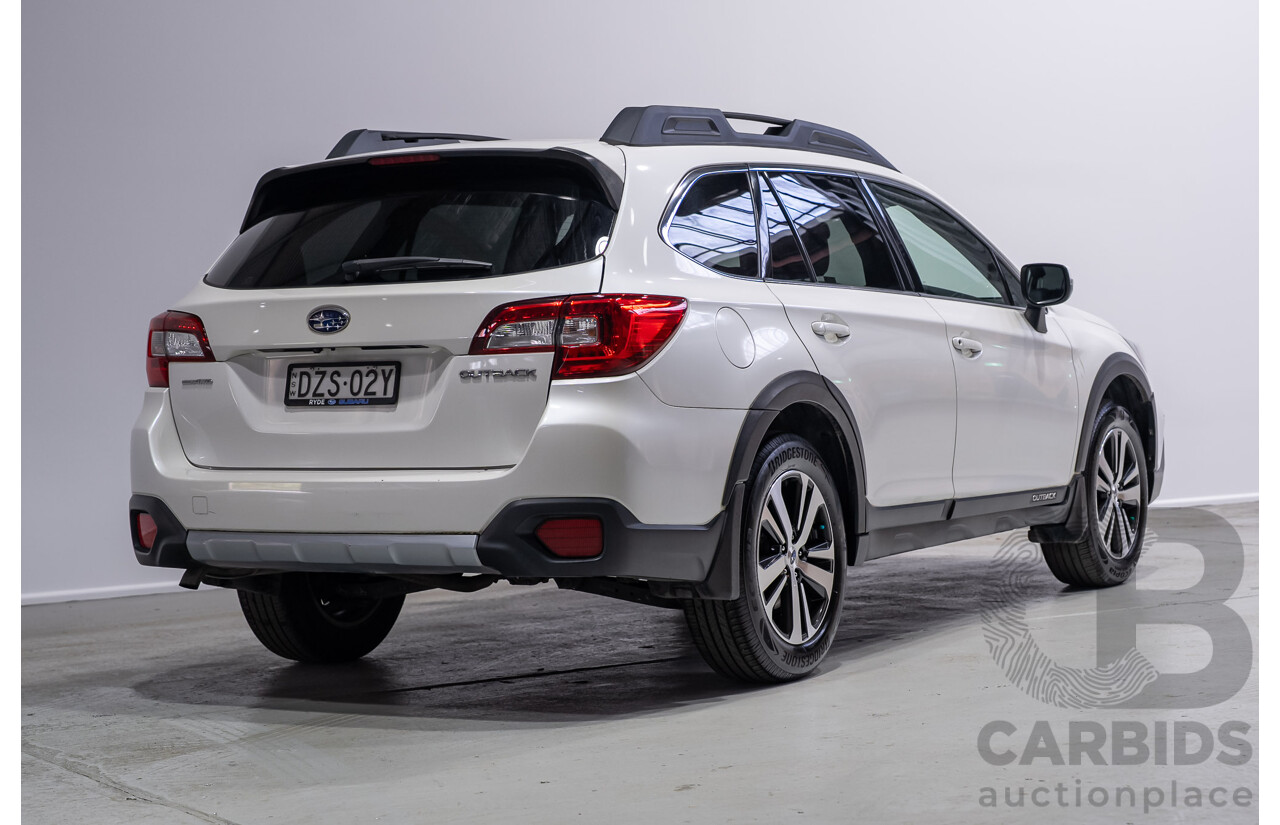 10/2018 Subaru Outback 2.5i Premium (AWD) MY18 4d Wagon White 2.5L
