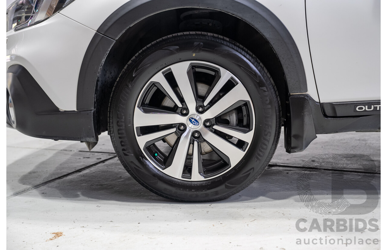 10/2018 Subaru Outback 2.5i Premium (AWD) MY18 4d Wagon White 2.5L