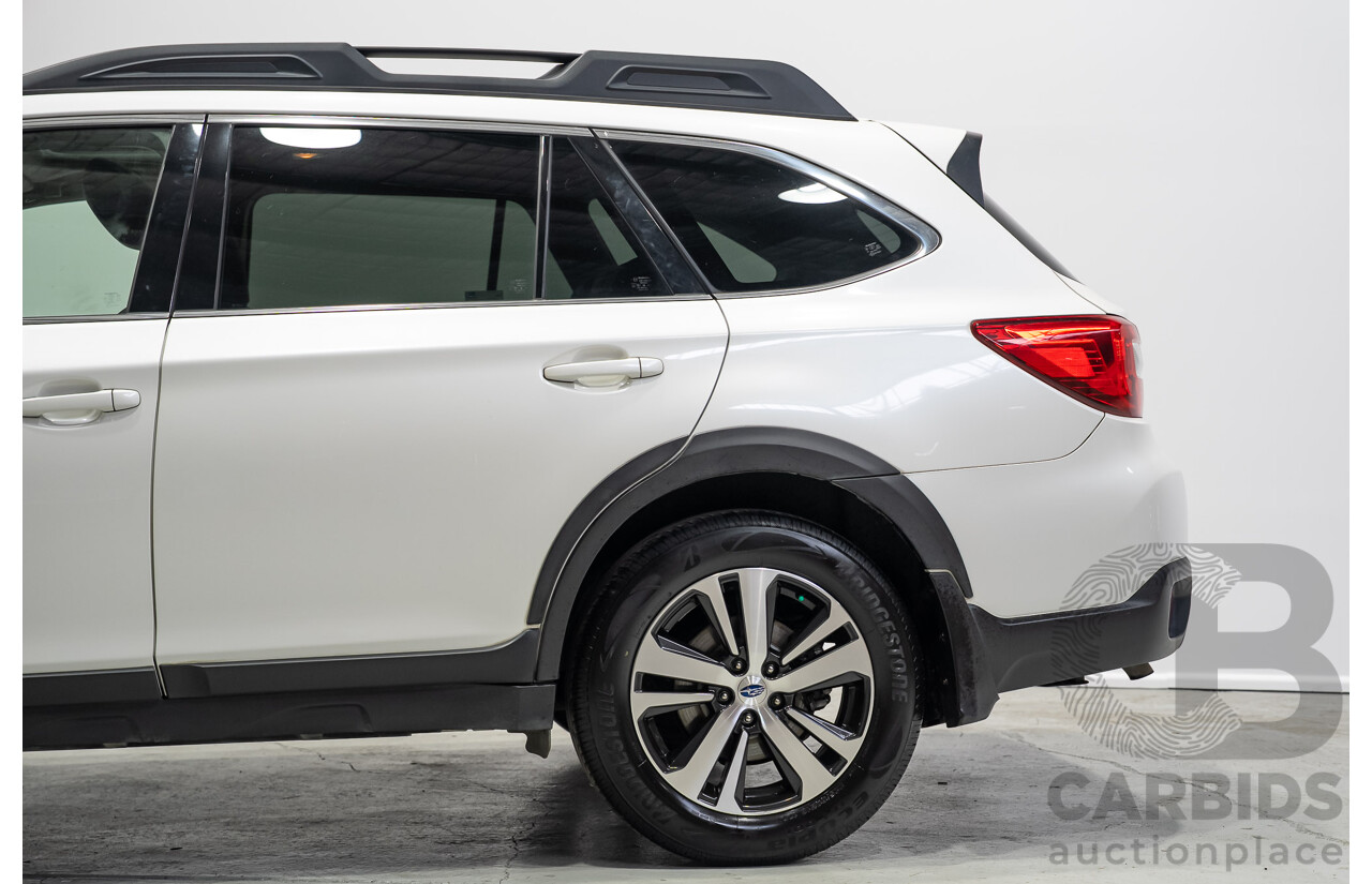 10/2018 Subaru Outback 2.5i Premium (AWD) MY18 4d Wagon White 2.5L