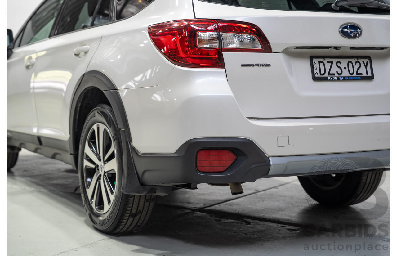 10/2018 Subaru Outback 2.5i Premium (AWD) MY18 4d Wagon White 2.5L