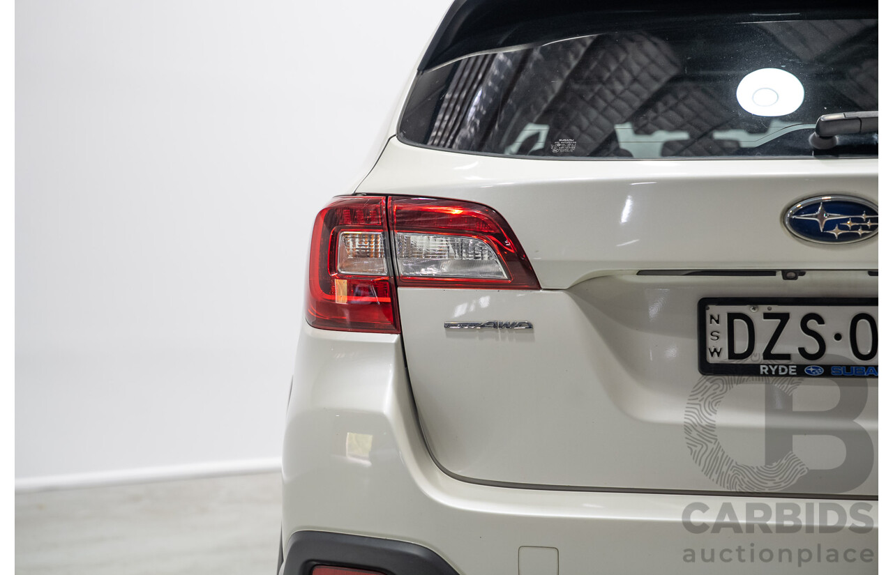 10/2018 Subaru Outback 2.5i Premium (AWD) MY18 4d Wagon White 2.5L