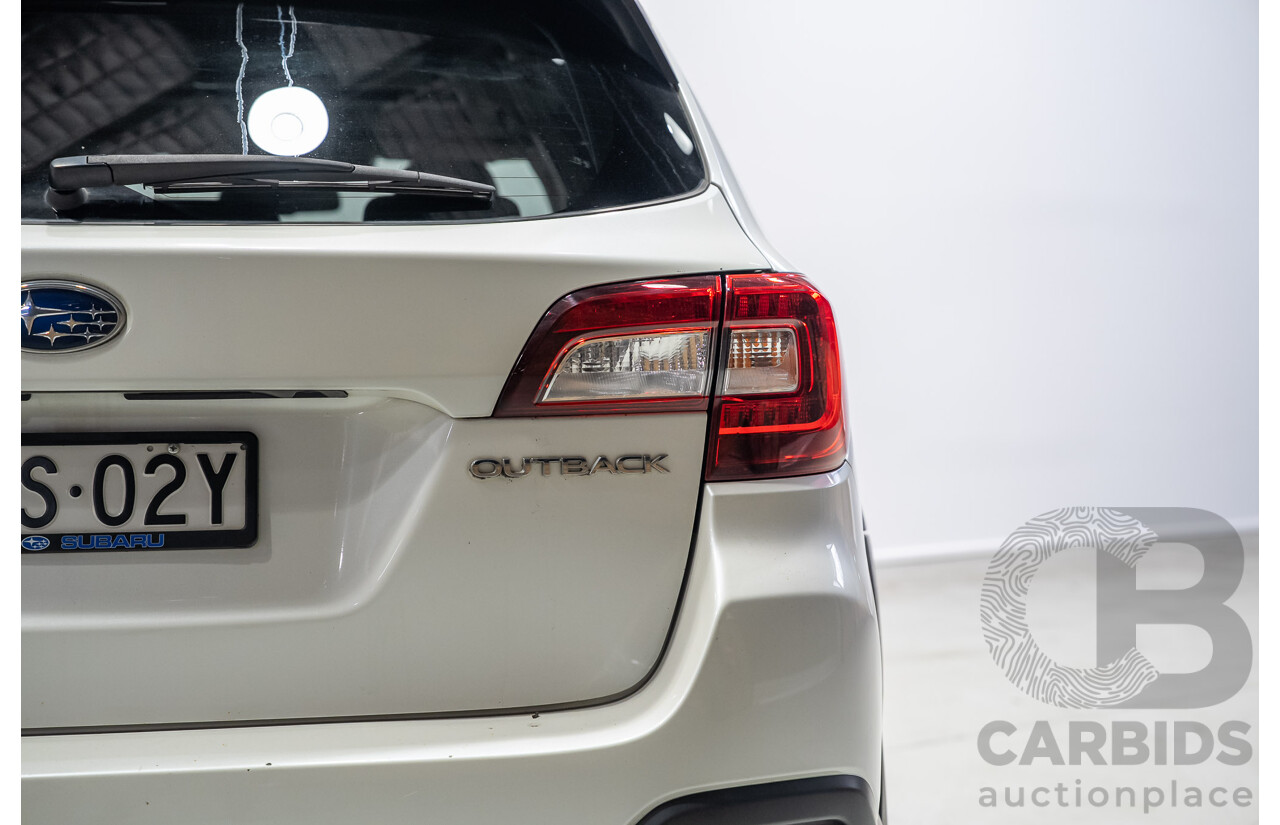 10/2018 Subaru Outback 2.5i Premium (AWD) MY18 4d Wagon White 2.5L