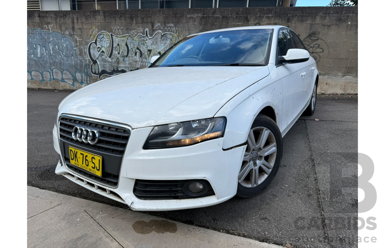 01/2011 Audi A4 2.7 TDI FWD B8 (8K) MY11 4D Sedan White Turbo Diesel 2.7L