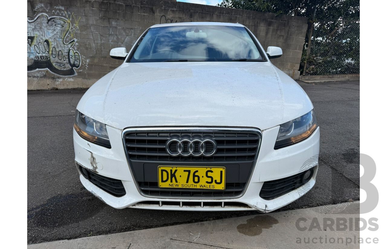01/2011 Audi A4 2.7 TDI FWD B8 (8K) MY11 4D Sedan White Turbo Diesel 2.7L