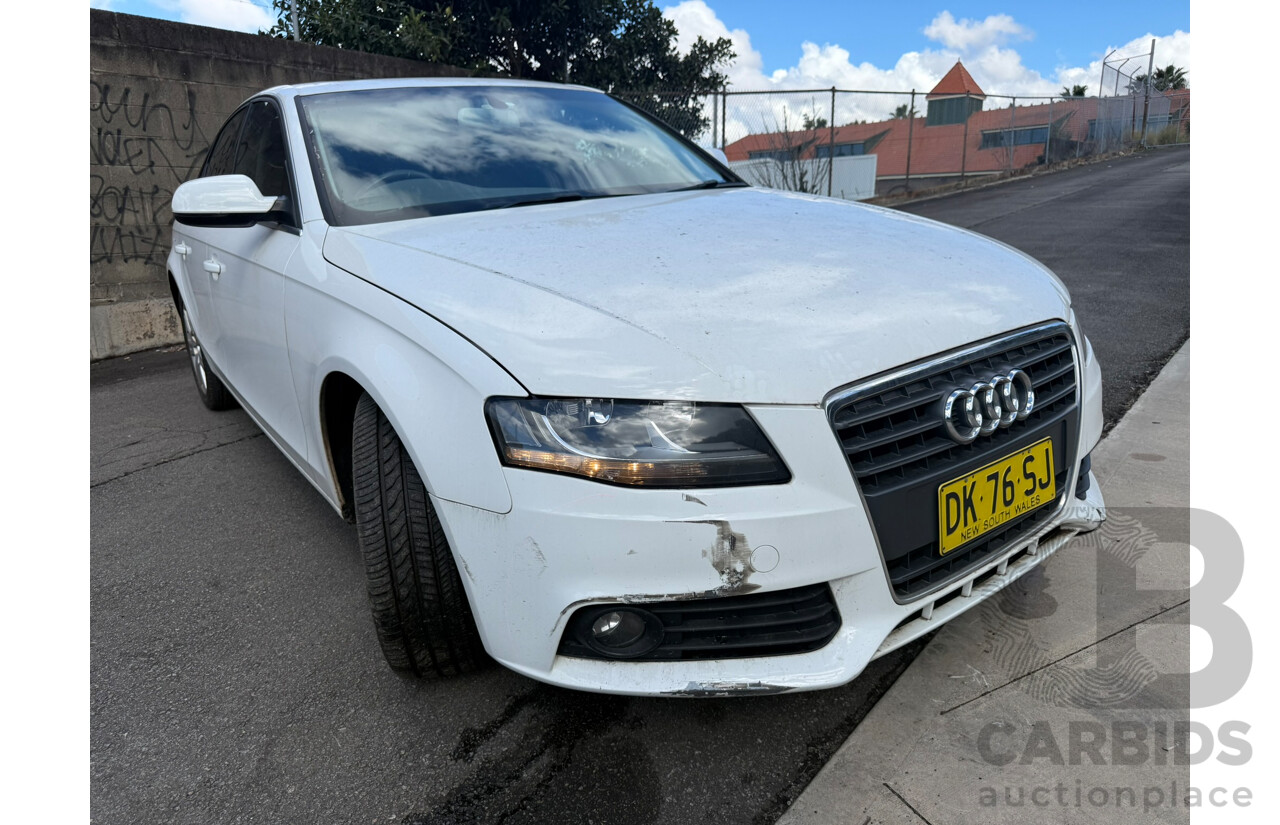 01/2011 Audi A4 2.7 TDI FWD B8 (8K) MY11 4D Sedan White Turbo Diesel 2.7L