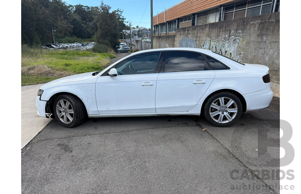 01/2011 Audi A4 2.7 TDI FWD B8 (8K) MY11 4D Sedan White Turbo Diesel 2.7L