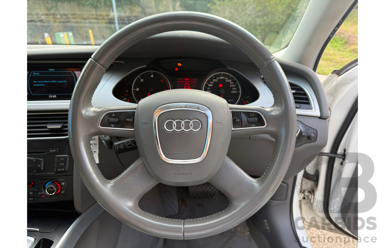 01/2011 Audi A4 2.7 TDI FWD B8 (8K) MY11 4D Sedan White Turbo Diesel 2.7L
