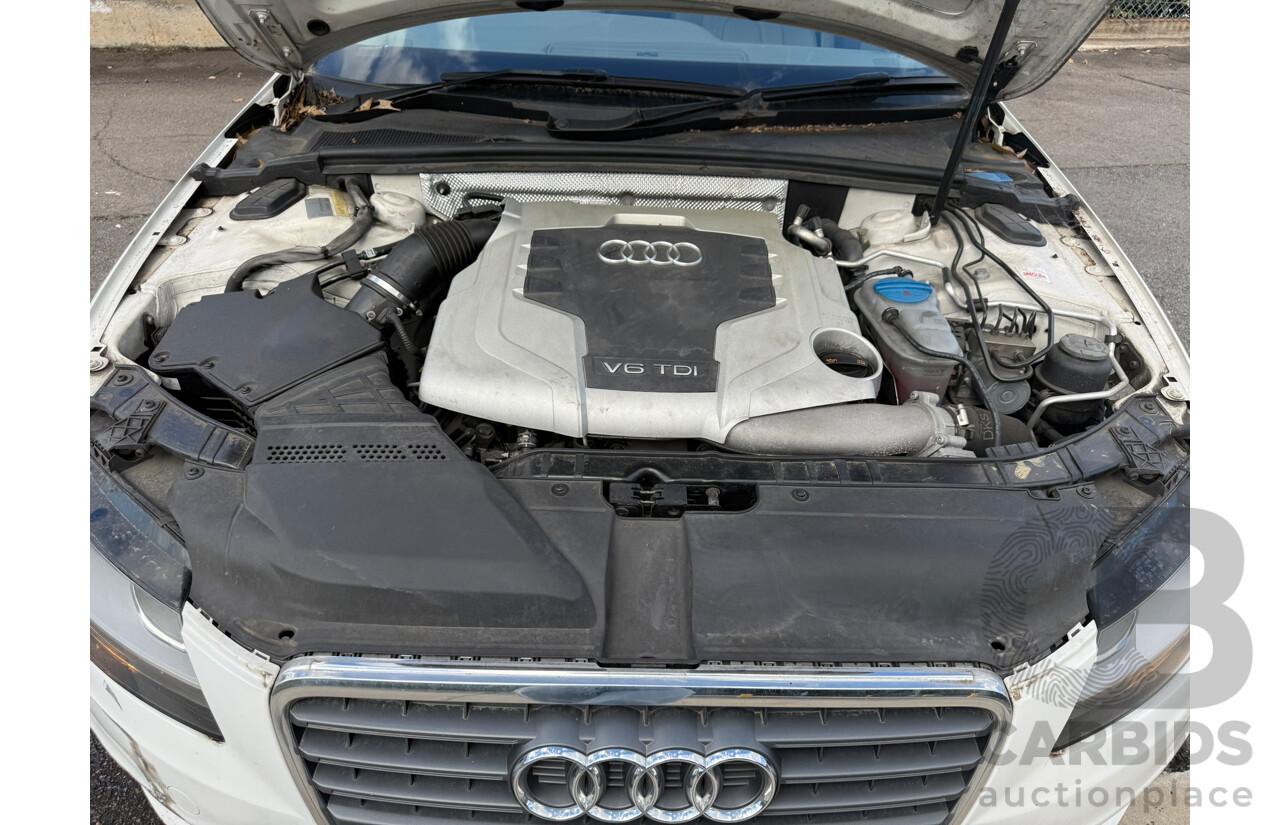 01/2011 Audi A4 2.7 TDI FWD B8 (8K) MY11 4D Sedan White Turbo Diesel 2.7L